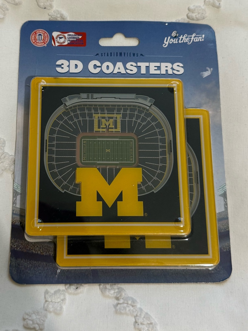 University of Michigan The Big House 3D Coasters | Michigan Wolverines | NCAA